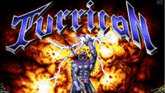 Bereit für den Kampf! Das Titelbild des ersten Turricans erinnert stark an die Cover der Metal-Band Manowar.  