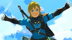 Link im Stutzflug in Tears of the Kingdom