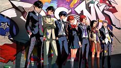 Die Charaktere von Persona nebeneinander beim 25. Jubiläum der Serie.