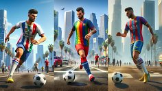 Imaginäres FIFA in GTA 6-Optik.