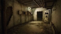 Ein kostenloses Inhalts-Update für Stalker 2 führt euch ins Labor X-18. Das Foto zeigt den Gang davor und die geöffnete Tür.