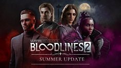 Das neue Sommer-Update für Bloodlines 2 (das Bild zeigt das Artwork dazu) enthält viele von der Community gewünschte Gameplay-Verbesserungen.