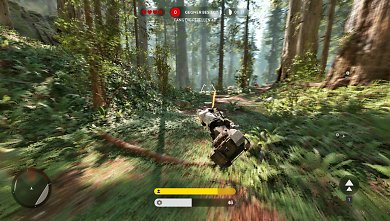 Schon im ersten Teil konnten wir in verschiedenen Spielmodi auf diverse, unterhaltsame Star Wars-Vehikel zurückgreifen. (Battlefront 1)