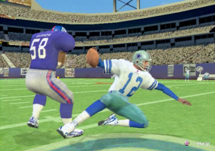 Der Quarterback wird niedergerissen und kann keinen Pass mehr spielen