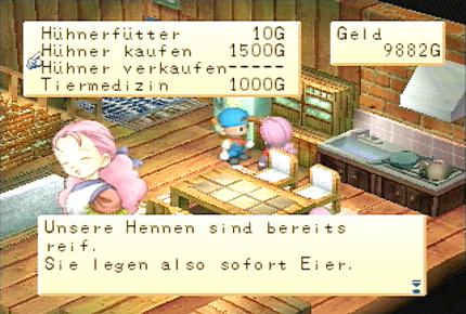 Doppelte Funktion: beim Einkaufen k&ouml;nnen Sie gleich mit den Dorfm&auml;dels flirten.