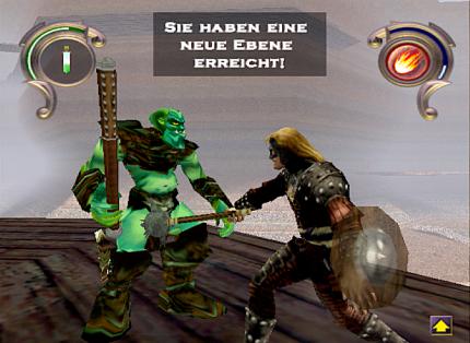 Das Erreichen einer neuen Ebene (im Rollenspieler-Jargon: Stufe) wird mit einer kleinen Nahaufnahme des finalen Schlages &rsquo;belohnt&rsquo;.