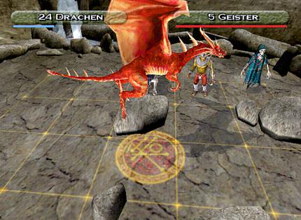 In der PC-Version laufen die K&auml;mpfe auf Hexfeldern ab, in dieser Fassung sind es Quadrate, auf denen Sie die rundenbasierten Gefechte austragen.