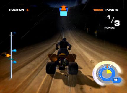 Der Turbo-Boost sorgt für Tempo und schlechte Sicht.