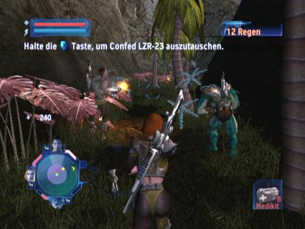 Die Truppe ballert volles Rohr ins Dickicht.