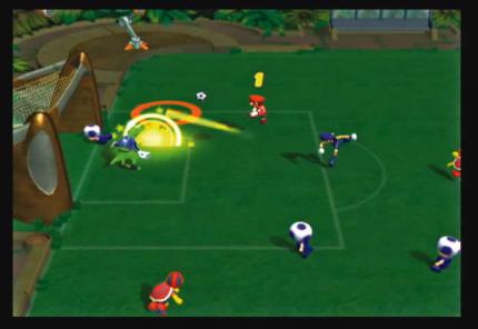 Toad hat sich geopfert und Mario die Torchance versaut.