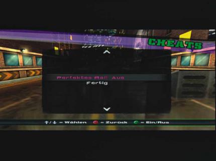 Die einzelnen Effekte m&uuml;ssen im laufenden Spiel erst aktiviert werden.