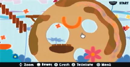 Das LocoRoco-Haus: Sie können unzählige Elemente für diesen Parcours freispielen. 