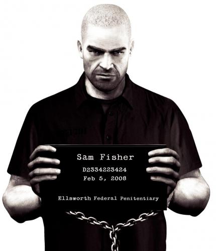 (2006 - Double Agent) Sam Fisher in Handschellen, mit kahlrasiertem Kopf und Knast-Outfit? So haben sich die Spieler die Zukunft des Elite-Spion sicher nicht vorgestellt.