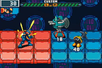 Vor dem Kampf wird Mega Man mit Battlechips bestückt. BILD: N-ZONE