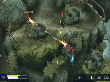 Das Jetpack ist im Bundle mit einer starken Wumme in 
der zerklüfteten Berglandschaft ein sehr willkommenes Hilfsmittel. 
BILD: PLAYZONE