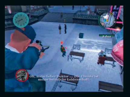 Edna will den Chemielehrer klar machen und Jimmy hilft ihr dabei. 
BILD: PLAYZONE