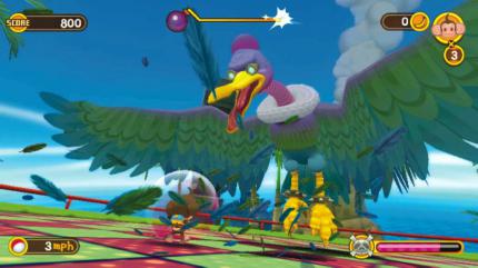 Im Kampf gegen die Vogelgrippe springt ihr auf den Hinterkopf dieses Adlers. BILD: SEGA