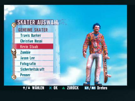Auch Project 8 hat wieder eine Menge Bonus-Skater zu bieten. 
BILD: PLAYZONE