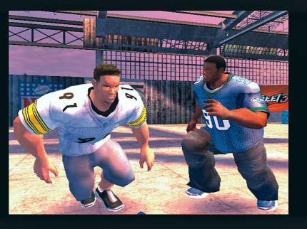 In dem kampfbetonten Männersport geht es nicht selten sehr rabiat zur Sache. Blut spritzt aber keines. 
BILD: PLAYZONE