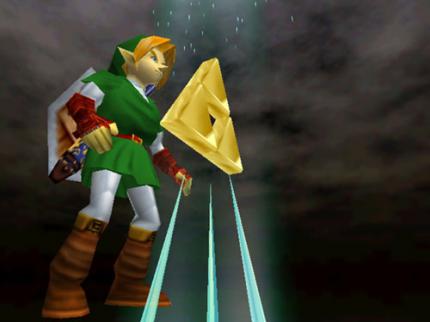 Angeblich soll das Triforce in The Legend of Zelda: Ocarina of Time eingesammelt werden können. Dieser Mythos wurde nie bewiesen.