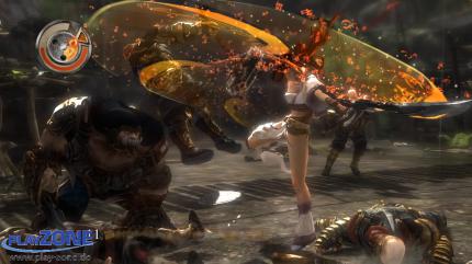 EFFEKTSPEKTAKEL Optisch gehört Heavenly Sword zu den besten PS3-Titeln überhaupt.