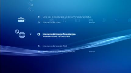 Unter dem mittleren Menüpunkt können Sie sämtliche Netzwerkeinstellungen verändern.