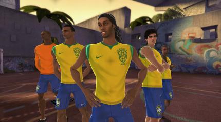 Xbox 360 - FIFA Street 3 - Die Kicker erinnern
an Comic-Helden.