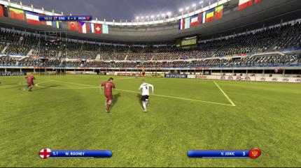 Xbox 360 - UEFA Euro 2008 - In Be-a-Pro-Matches schlüpfen Sie beispielsweise in die Rolle von Wayne Rooney und steuern nur diesen Spieler.