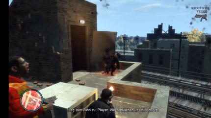 OXM - Xbox 360 - Grand Theft Auto IV: Knallharte Schießereien dürfen in keinem GTA-Spiel fehlen.