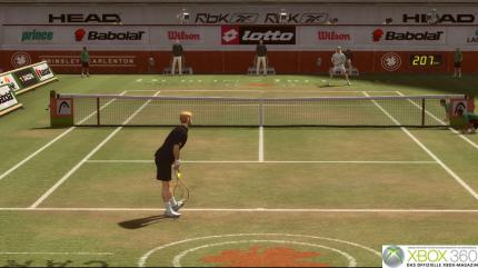 Tennis-Experten erkennen sofort die typische Aufschlagbewegung von Boris Becker.