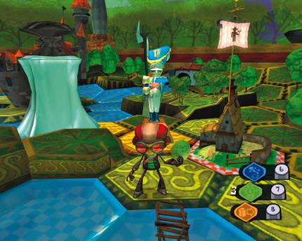 Psychonauts (PS2, Xbox & PC) Ein ebenso skurriles wie geniales Action-Adventure. Screenshots zeigten Psychonauts leider von der Seite, die der Schokoladenseite gegenüber liegt. 
