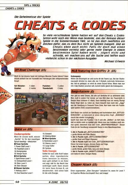Klassik-Tipps: Banjo Kazooie für N64