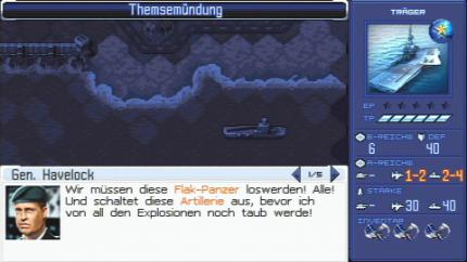 Tom Clancy's EndWar für PSP - Staubtrocken: Solche tristen Textfenster präsentieren die Missionen und die Geschichte. Da ginge mehr auf der PSP! (BILD: play³)