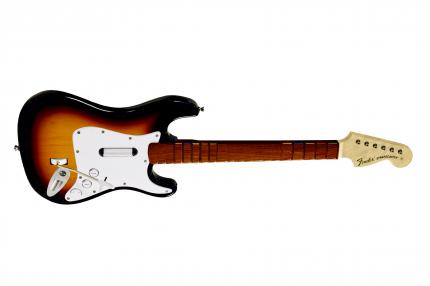 Die neue Gitarre hat ein Mini-Mikro und einen Lichtsensor für die automatische Kalibrierung.