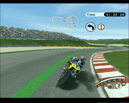 MOTOGP: SCHWER Versucht bei dieser Herausforderung, an der grünen Linie zu bleiben, und schafft die Runde in der vorgegebenen Zeit.