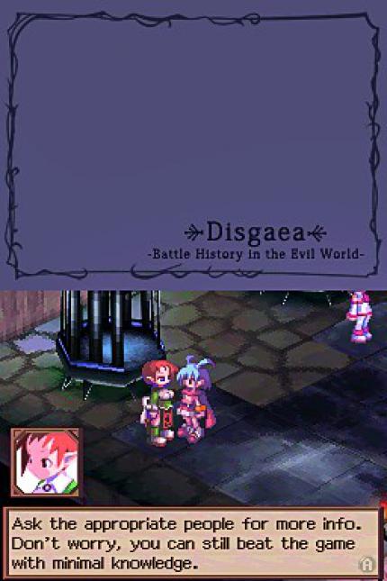 Disgaea DS - ENTSPANNUNG Zwischen den Kämpfen könnt ihr in eurer Burg umherziehen. 