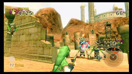Bogenschießen in Link’s Crossbow Training