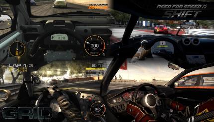 Die Innenansicht im Blickpunkt: Das Cockpit sieht in Need for Speed: Shift gegenüber GRID etwas detaillierter aus.