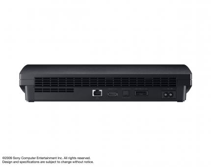PS3 Slim: Der Netzschalter an der PS3-Rückseite