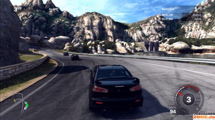 Forza 3 beginnt im Karrieremodus eher gemächlich mit relativ langsamen Autos. Gut, um sich mit der Fahrphysik vertraut zu machen.