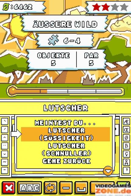Clever: Vertippt ihr euch oder gebt ihr ein unbekanntes Wort ein, macht euch das Spiel Vorschläge.