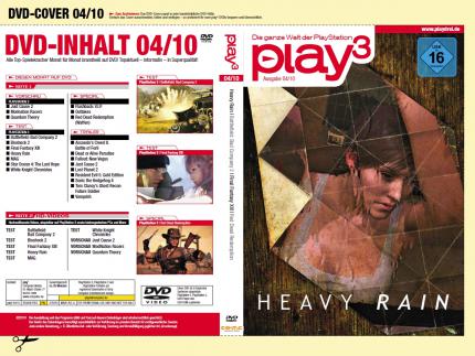 Heavy Rain und Battlefield: Bad Company 2 sind die Video-Schwerpunkte auf der neuesten play3-DVD. Dazu gibt's die beliebten Outtakes und jede Menge Trailer.