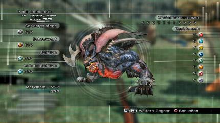 Final Fantasy 13-Kampftipps: Aufklärung - Beim ersten Treffen wisst ihr noch nichts über euren Gegner.