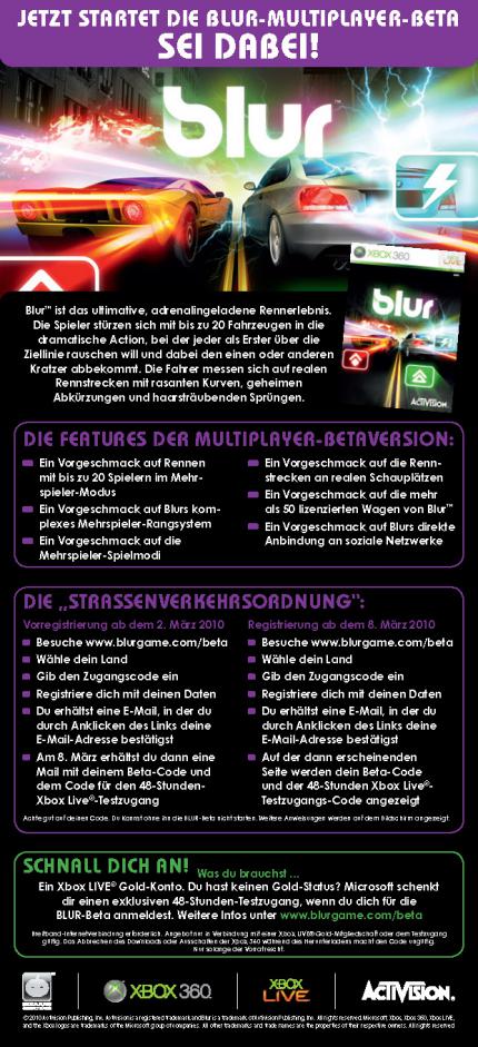 Blur-Multiplayer-Beta: So aktiviert ihr den Code