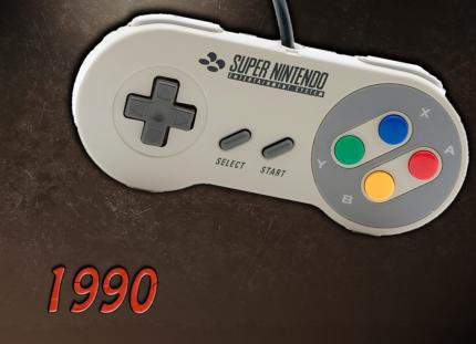 Der fast finale Prototyp des SNES-Controllers hatte keine Schulterbuttons.