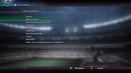 PES 2011 - Editor - Mannschaften können nur noch bearbeitet werden