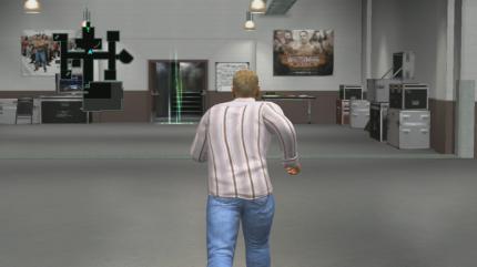 Grafikdesaster - Der Backstage-Bereich im Road-to-Wrestlemania-Modus ist in grafischer Hinsicht eine absolute Frechheit und bewegt sich auf PS2-Niveau.