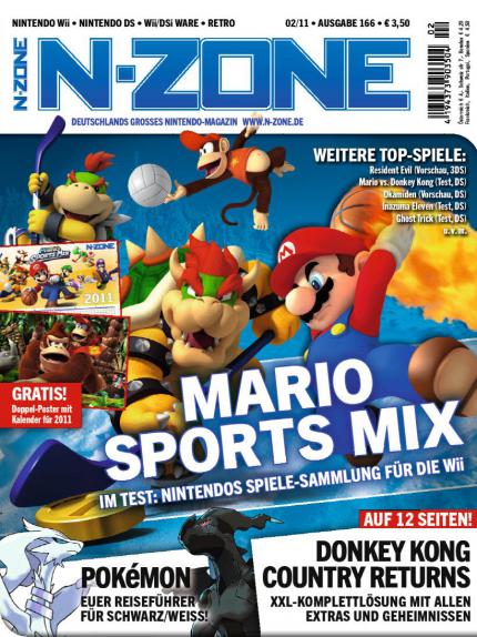 Titelstory der neuen N-ZONE 02/2011 ist Mario Sports Mix.
