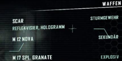 Ihr könnt im Multiplayer-Modus aus zwölf Hauptwaffen, vier Pistolen und vier Explosionswaffen wählen.
