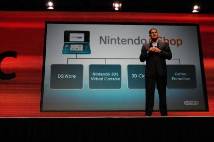 Nintendo of America-Chef Reggie Fils-Aime kündigt den Nintendo eShop an